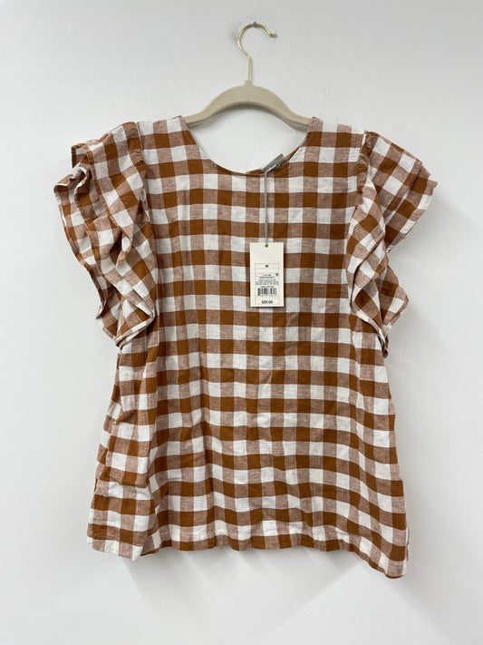 Universal Threads ruffled sleeve top Size M / NWT