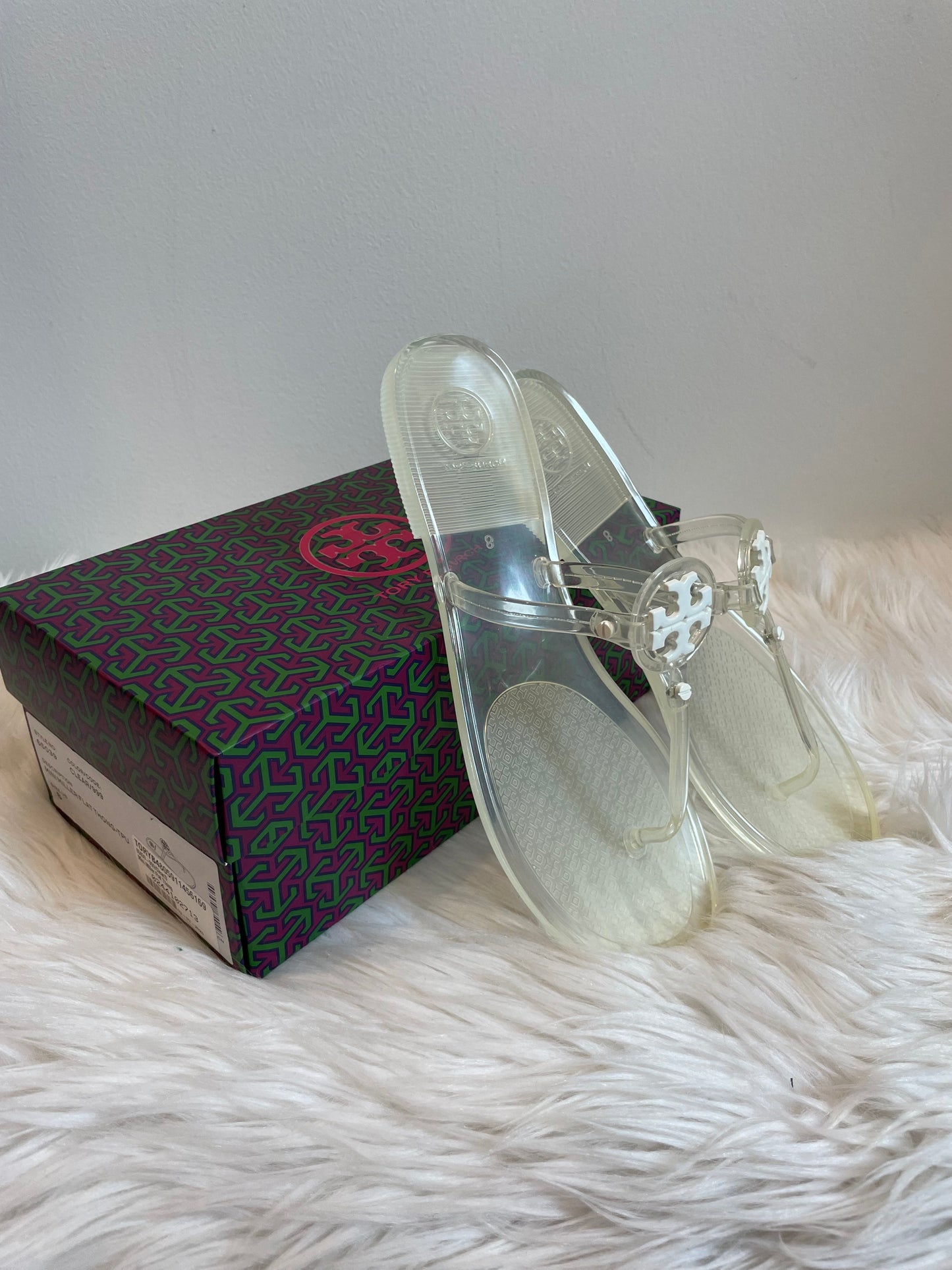 Tory Burch mini Miller jelly sandals Size 8.5 NEW