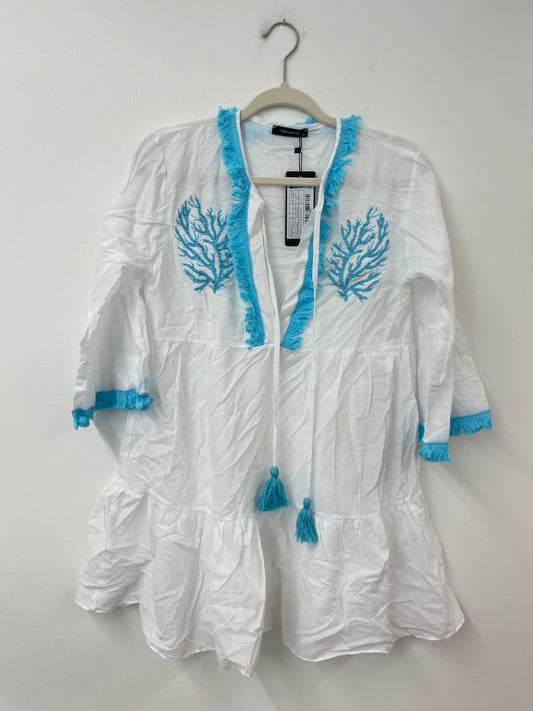 Trendyol 3/4 sleeve tassel mini dress Size XS/ NWT