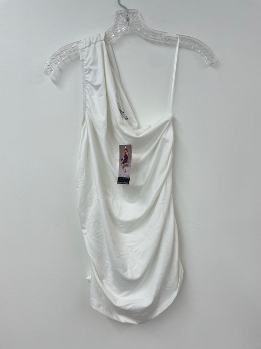 Sofia one shoulder ruched top Size M /NWT