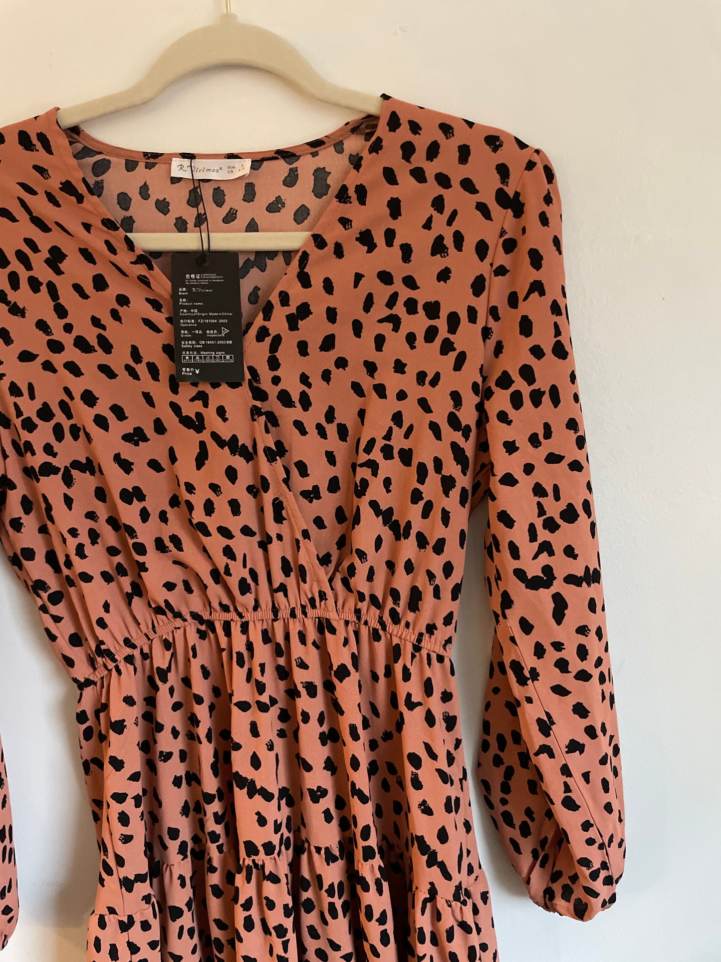 R. Vivimos long Sleeve midi dress Size S 4/6 / NWT