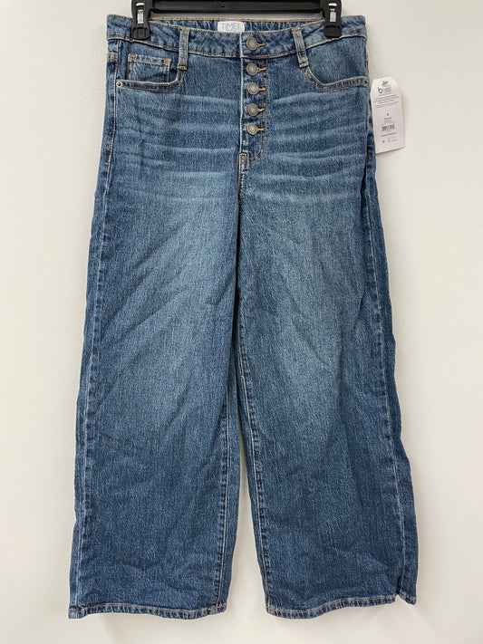Time and Tru wide leg crop jeans Size 4 / NWT
