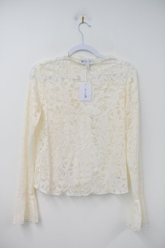 Jessica Simpson long sleeve lace blouse Size M / NWT