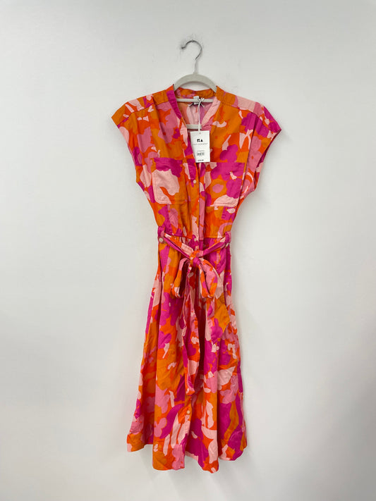 Free Assembly belted midi shirt dress Size S / NWT