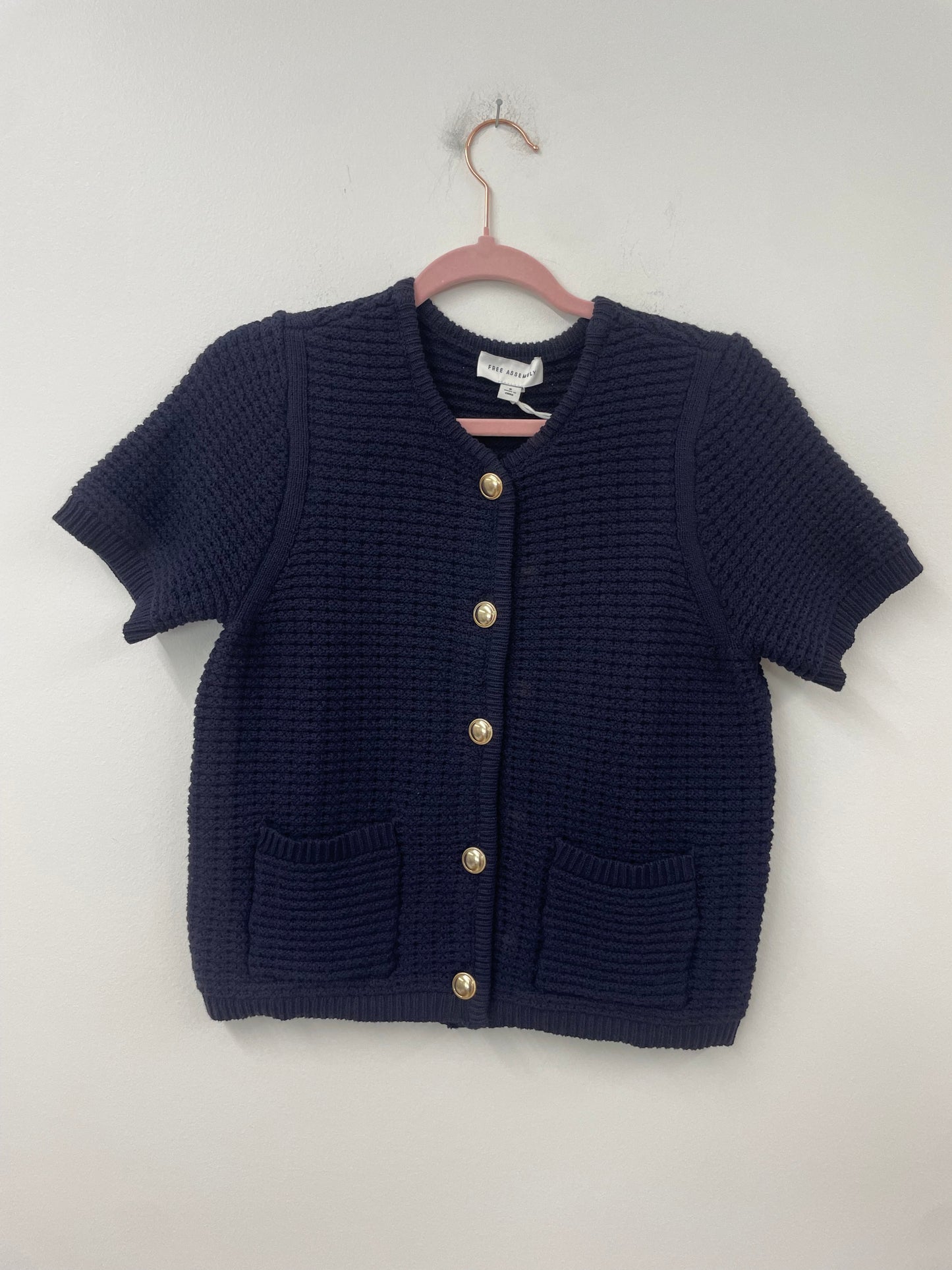 Free Assembly crochet cardigan sweater Size S / NWT