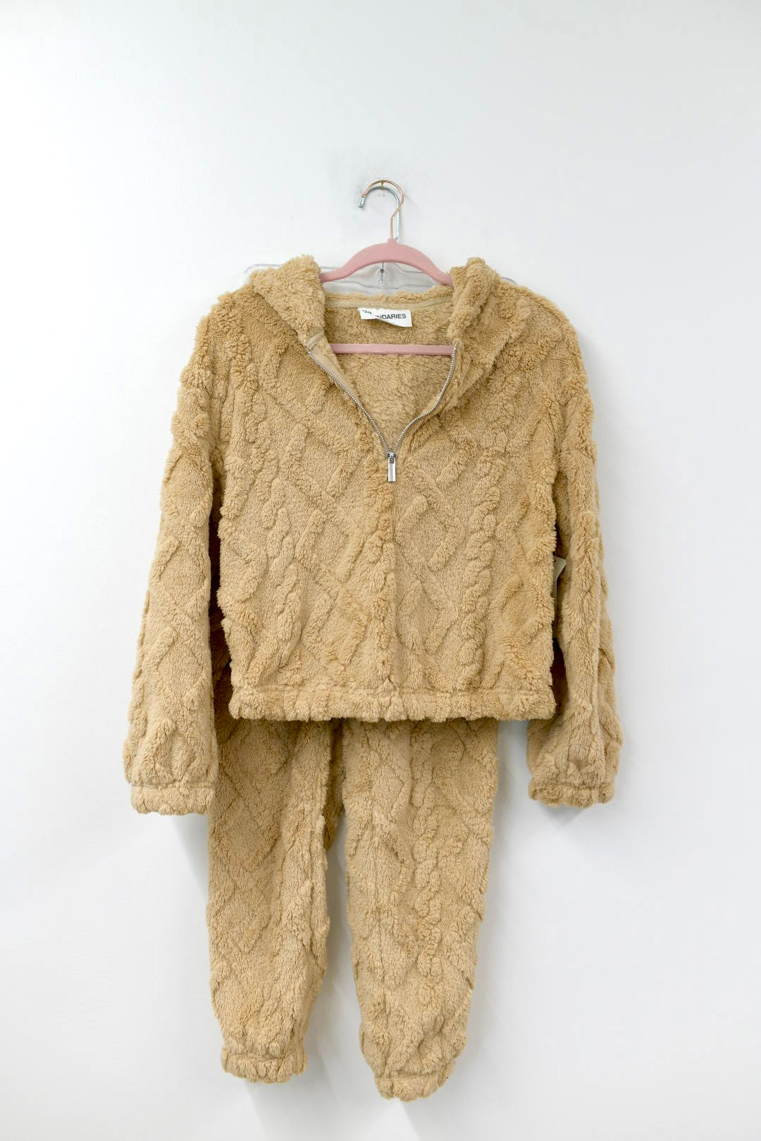 No Boundaries hooded fuzzy jogger set Size XS / NWT