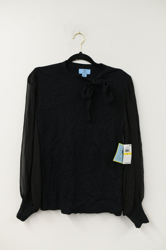 Cece tie neck sweater Size M/ NWT