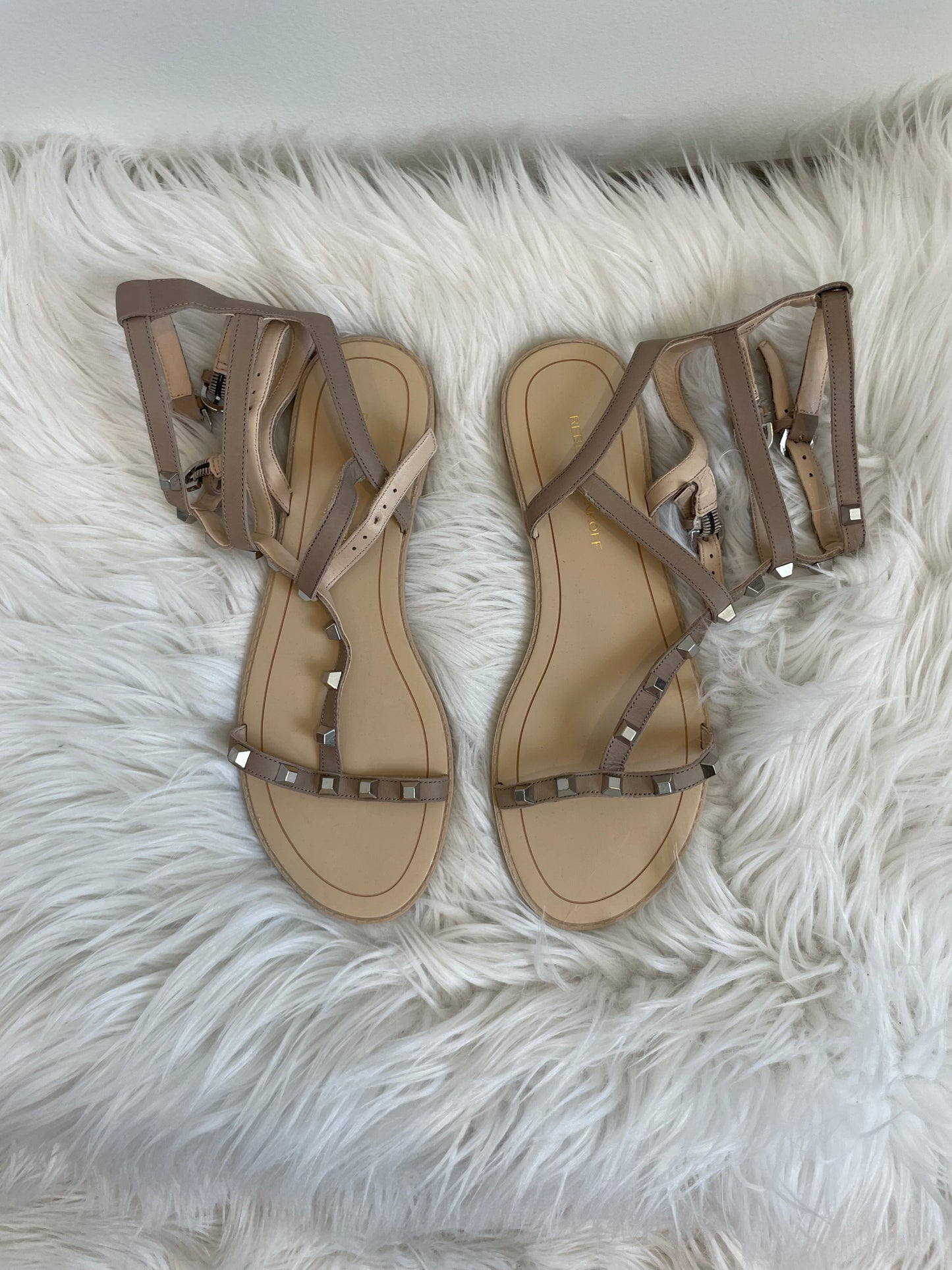 REBECCA Minkoff Leather Gladiator Sandals with studs Size 8 NEW