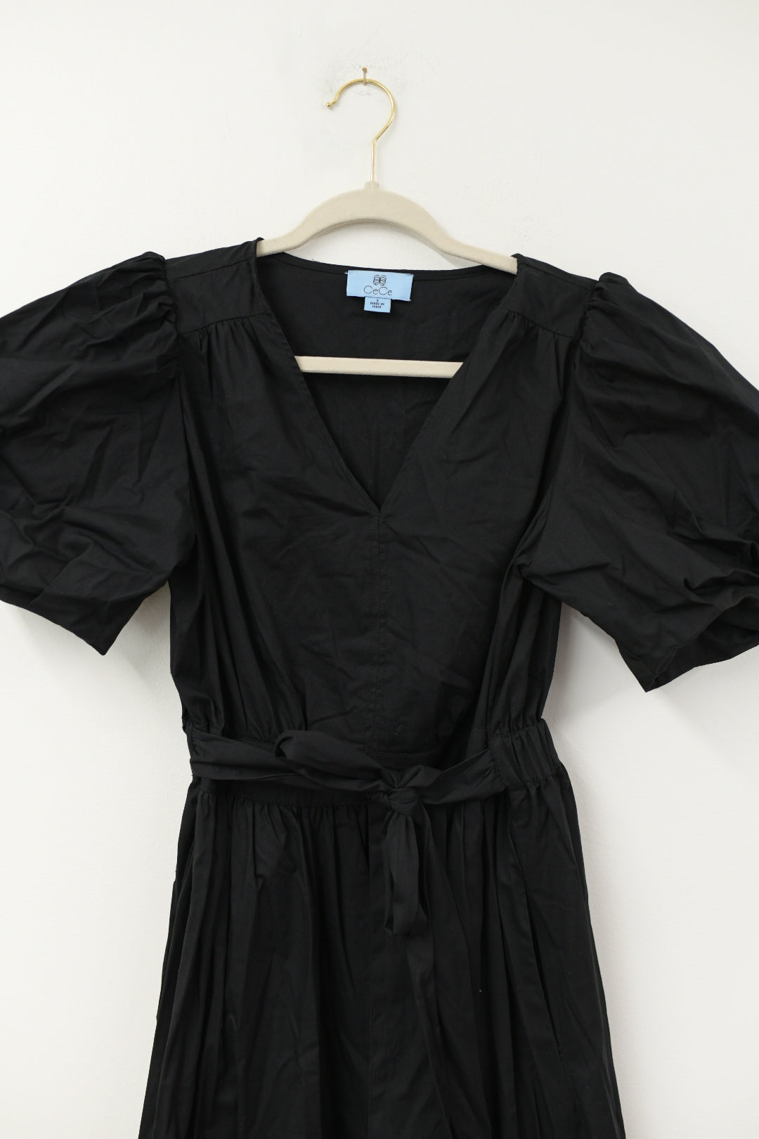 Cece puffed sleeve maxi dress Size S/ EUC