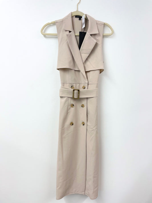 Gibson look sleeveless trench midi dress Size XS / NWT