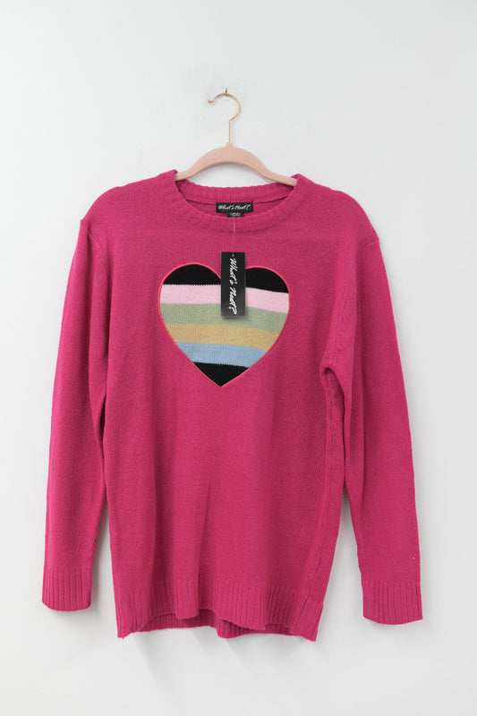 What’s Next?  Valentine’s Day sweater Size S / NWT