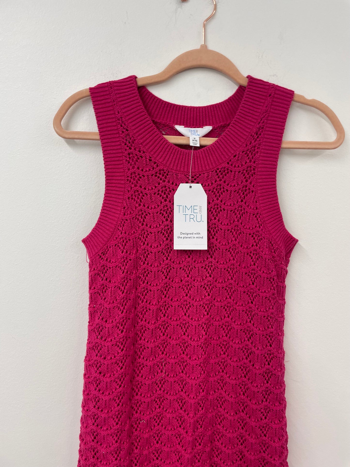 Time and Tru textured stitch sweater midi dress Size S / NWT