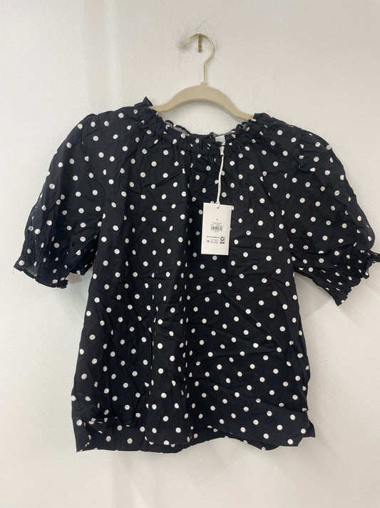 Free Assembly puffed sleeve top Size S / NWT
