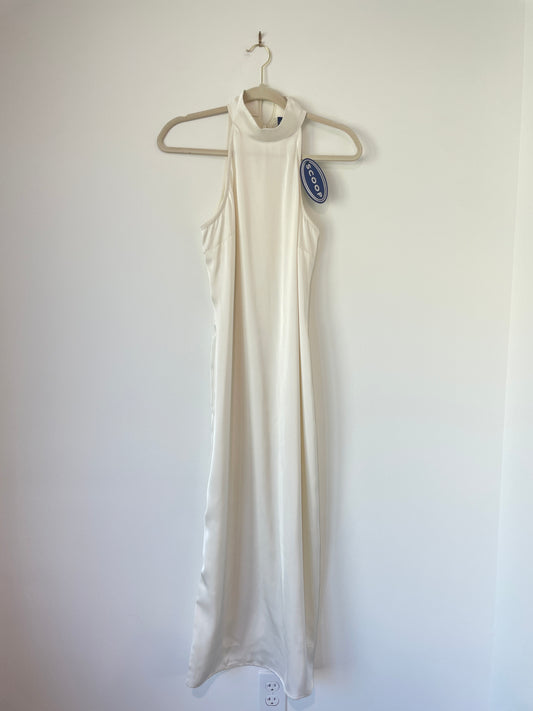 Scoop ruched sleeveless midi dress Size S / NWT