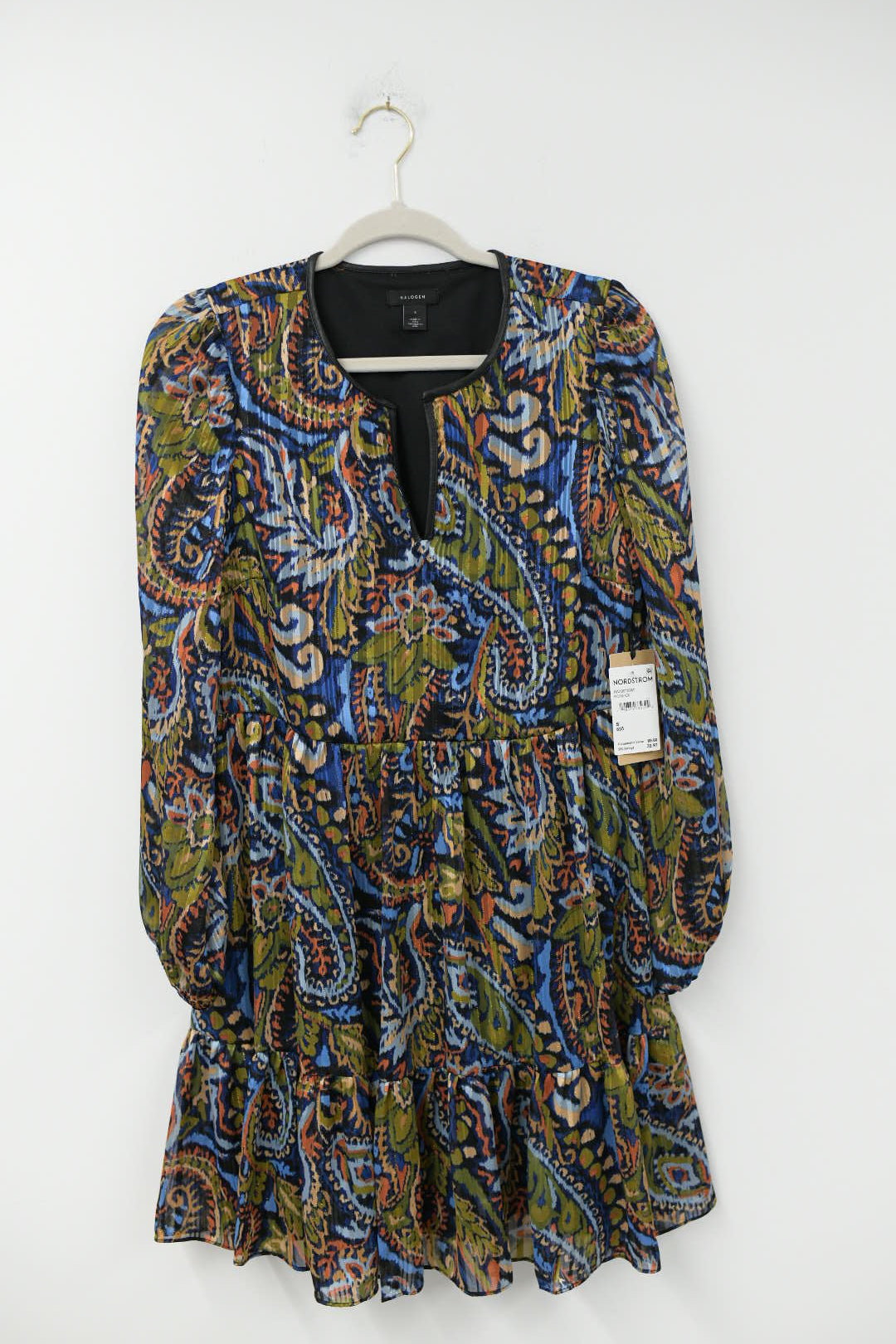 Halogen tiered mini dress Size S / NWT