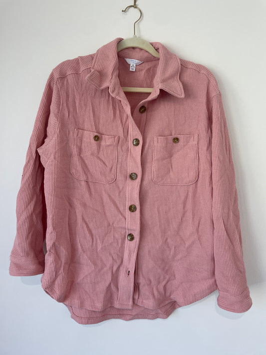 Time & Tru waffle shacket Size M / EUC