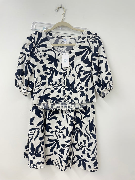 Time and Tru poplin skirt set Size S / NWT