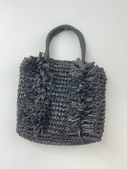 Loft straw cross body bag