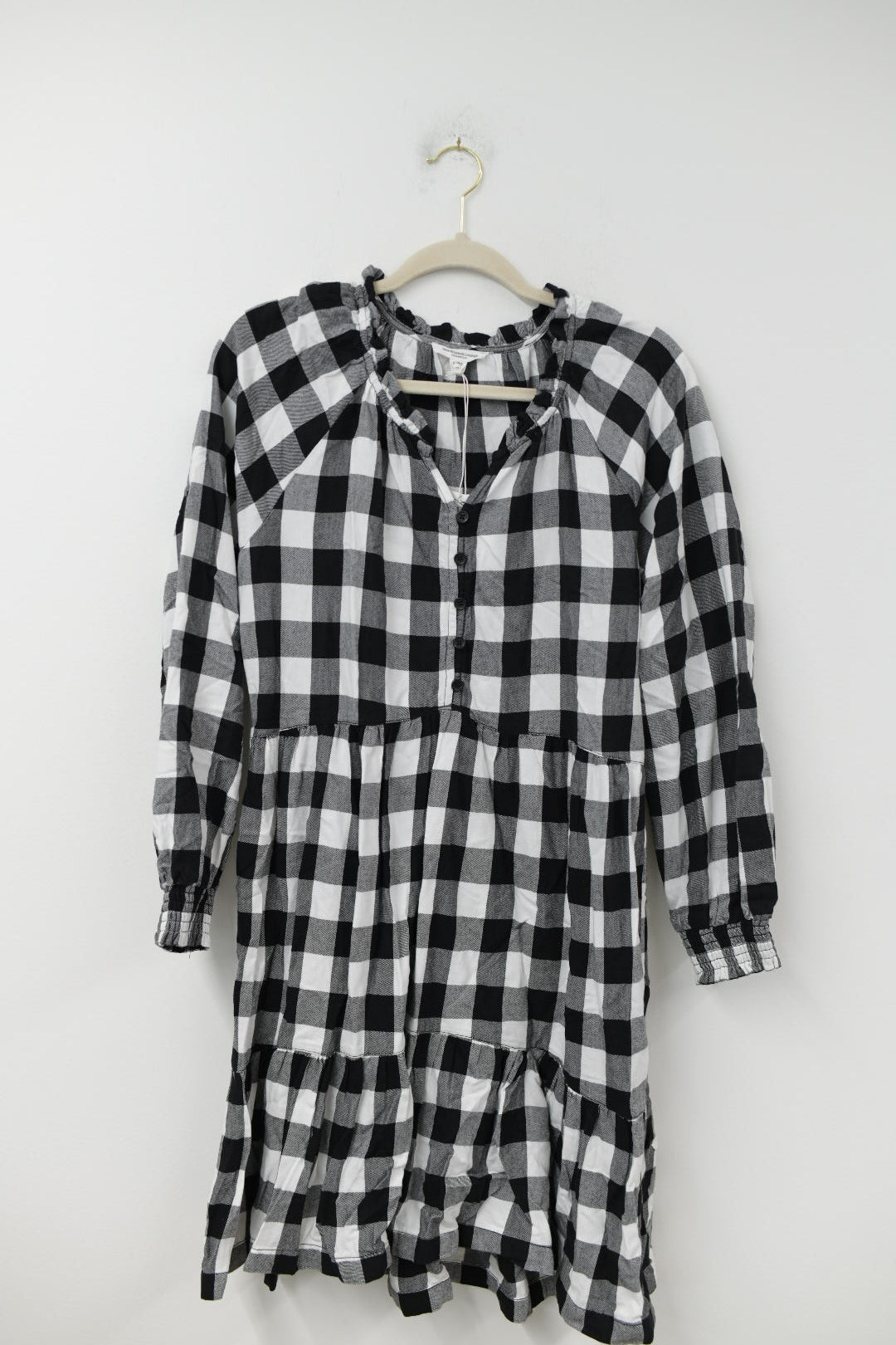 Beach Lunch Lounge plaid mini dress Size S / NWT