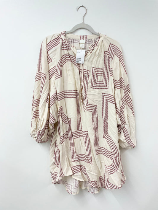 H & M long sleeve mini dress Size 2 / NWT