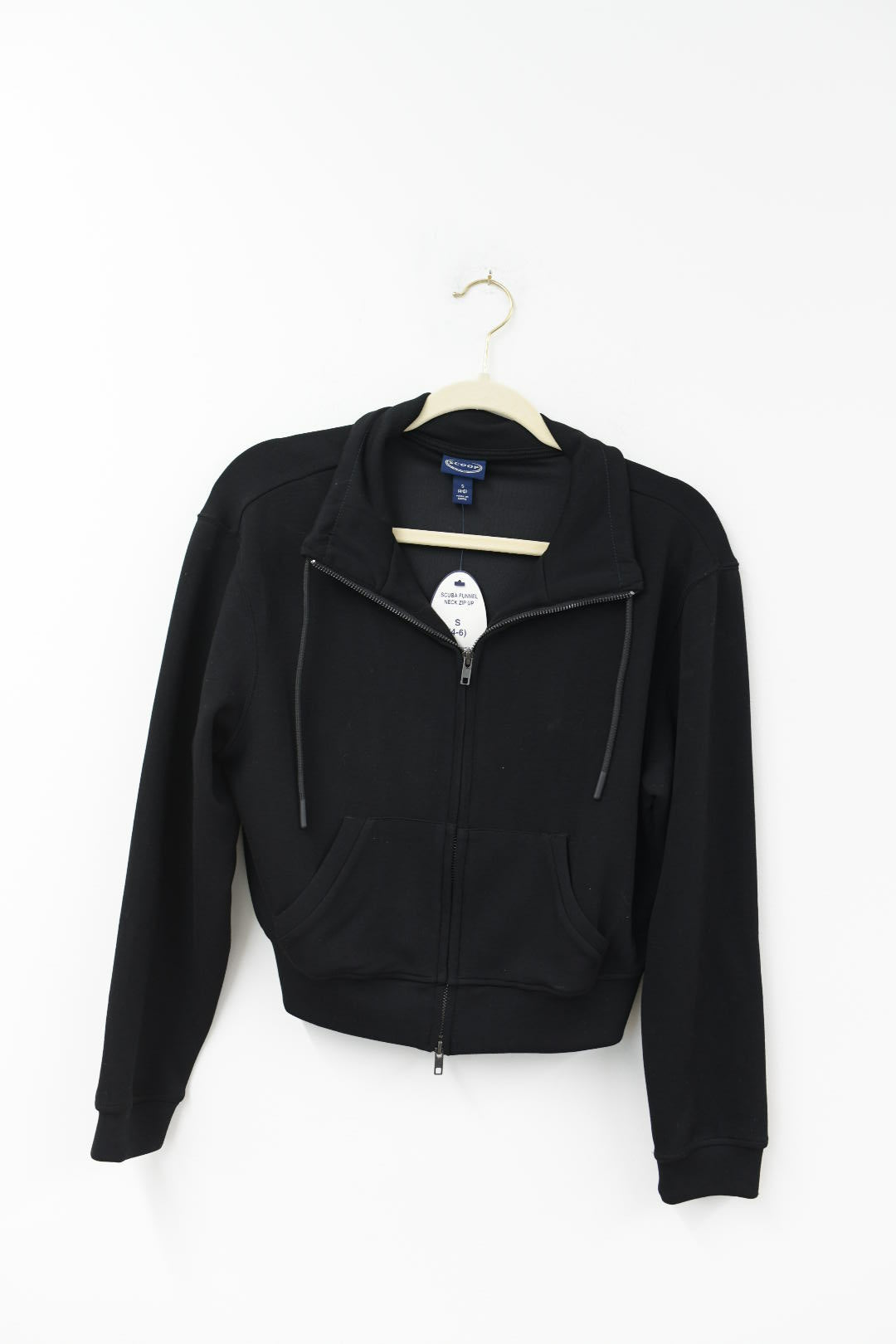 Scoop scuba funnel neck zip up Size S / NWT