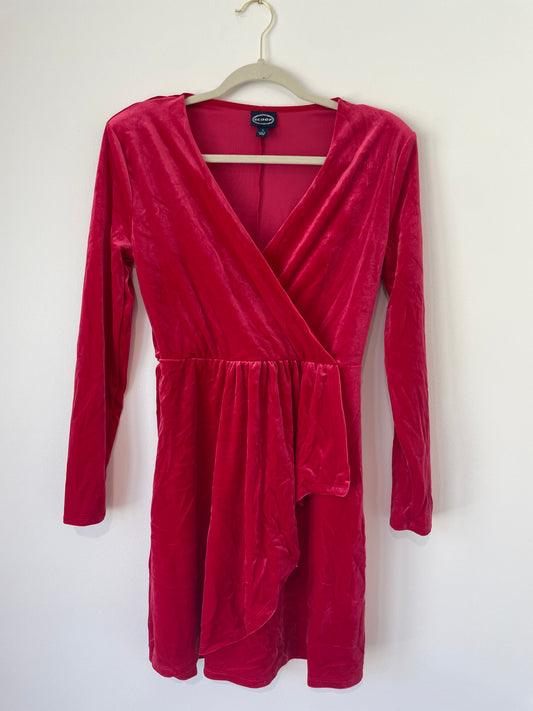 Scoop velvet long sleeve  mini dress Size S / EUC