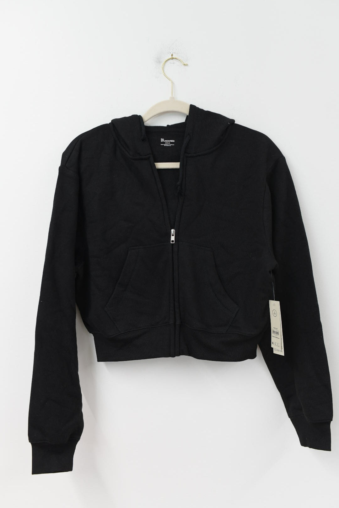 No Boundaries crop zip up hoodie Size S / NWT