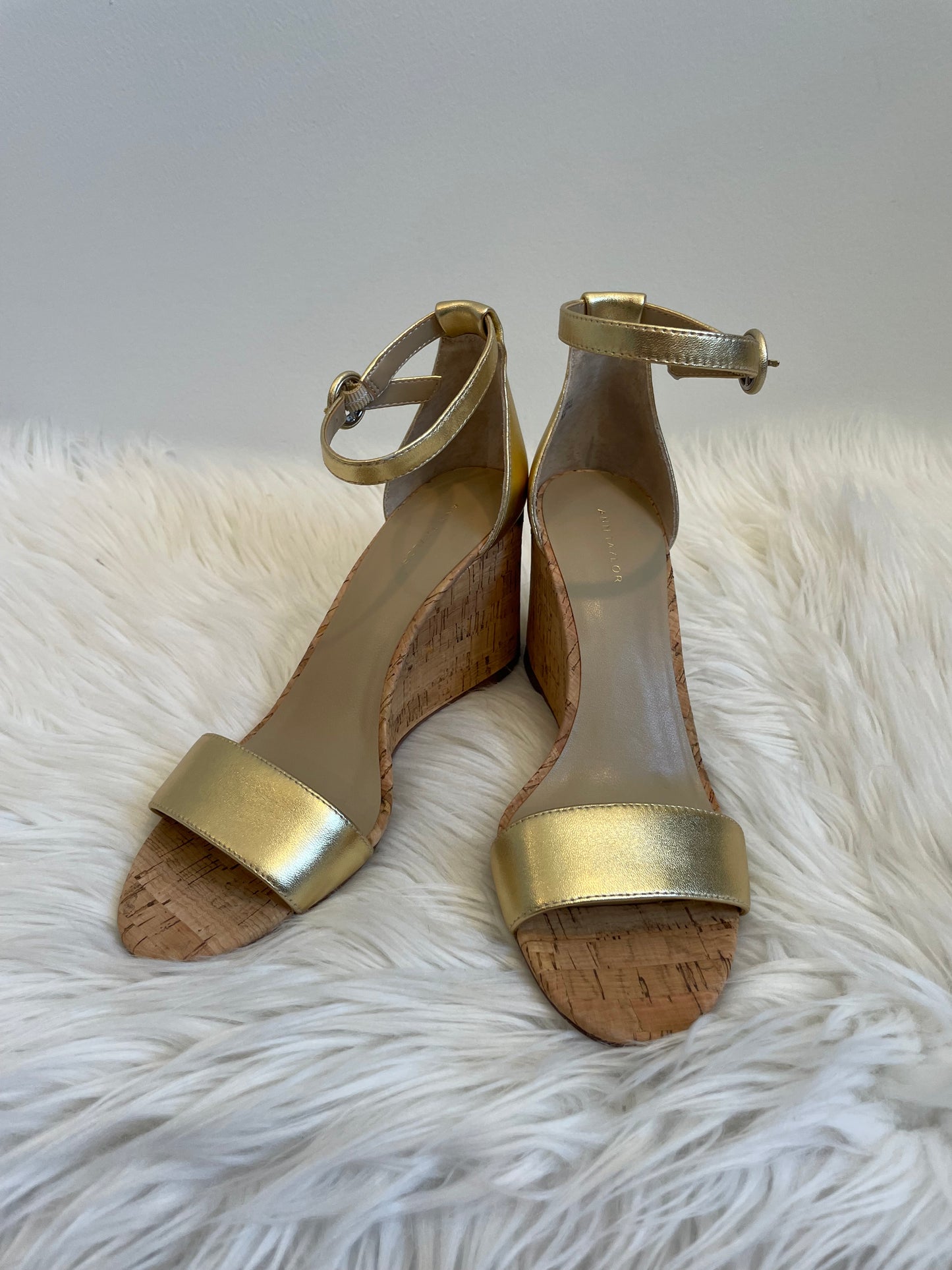 Ann Taylor gold wedges Size 7