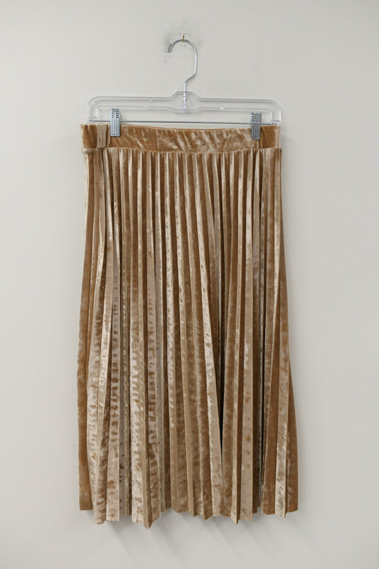 Time and Tru velvet pleated midi skirt Size S/ EUC
