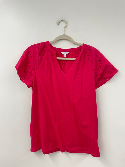 Time and Tru eyelet sleeve shirt Size S / EUC