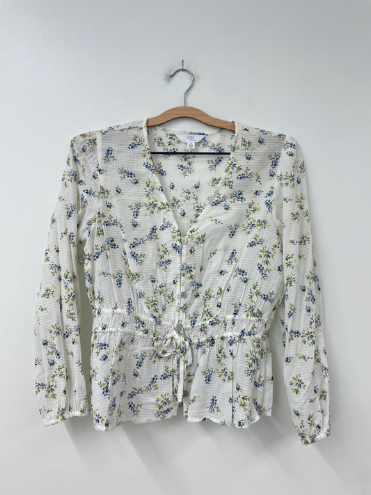 Time and Tru woven printed top Size S / EUC