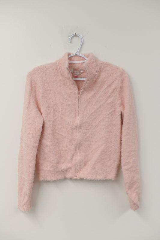 No Boundaries fuzzy zip up sweater Size L / EUC