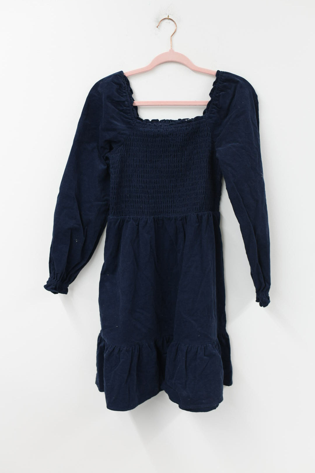 Time and Tru smocked cord mini dress Size S / NWT