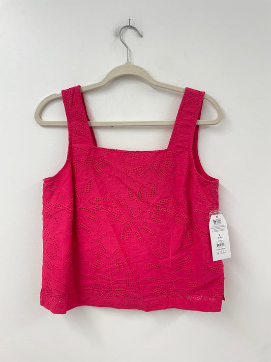 Time and Tru eyelet leaf tank top Size S / NWT