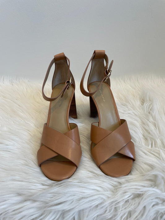 Ann Taylor leather block heel sandals Size 7