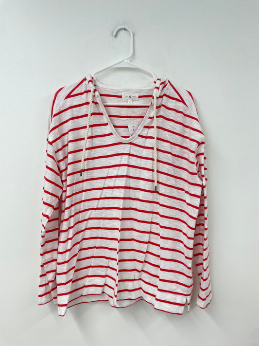 Lou & Grey hooded shirt Size S /NWT