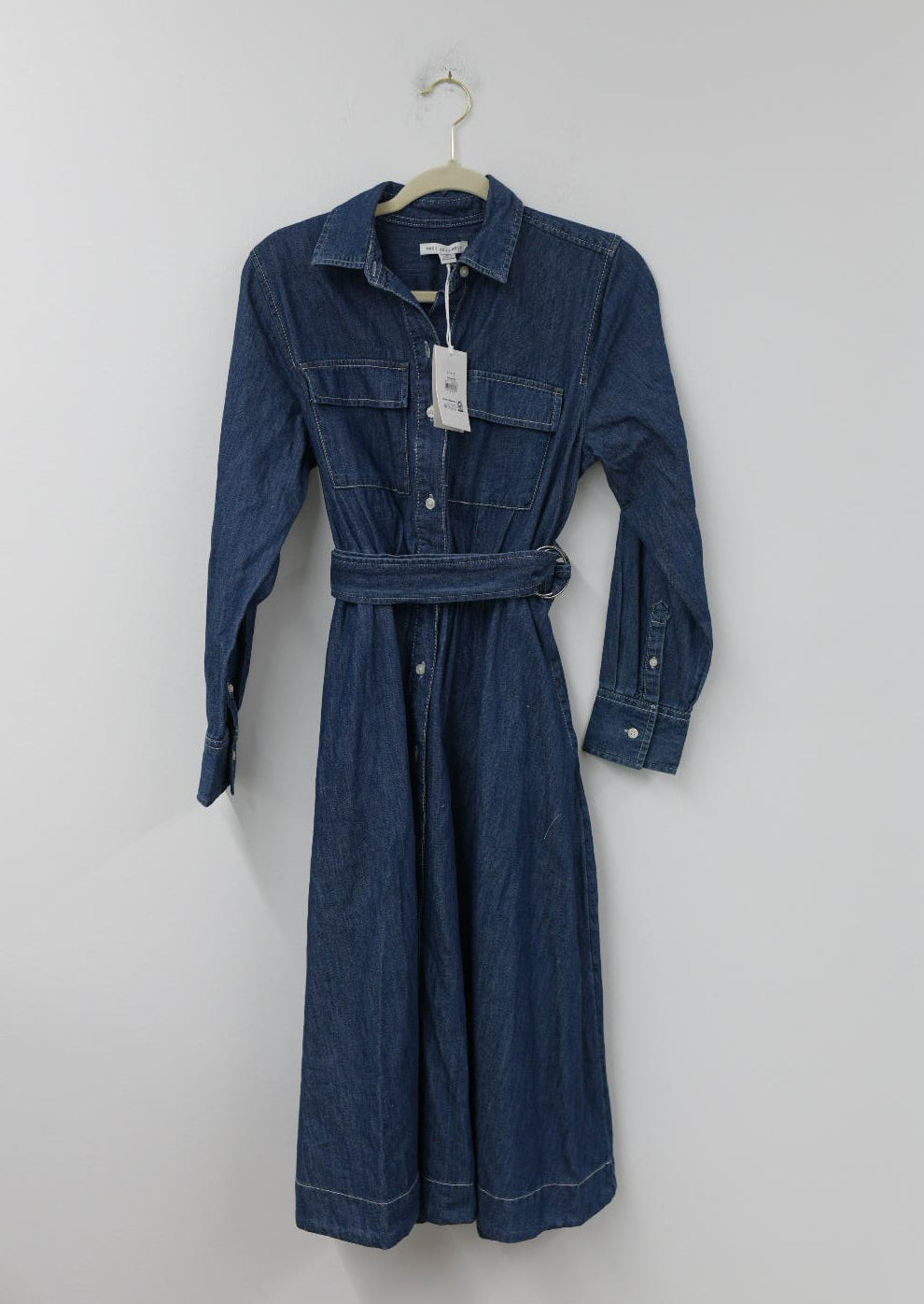 Free Assembly long sleeve denim midi dress Size S / NWT