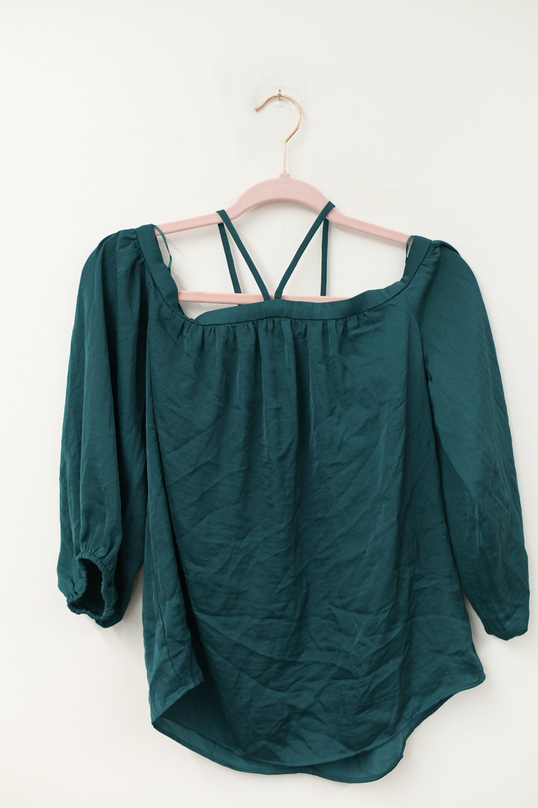 Express off the shoulder halter 3/4 sleeve top Size S / NWT