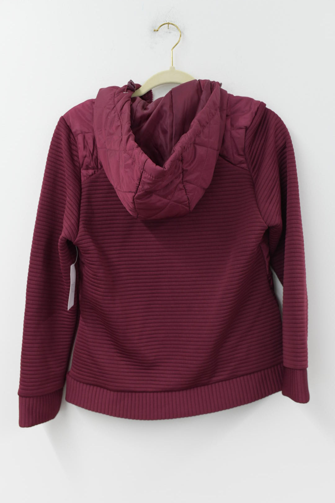 Time and Tru missy quilted ottoman zip up jacket Size S /NWT