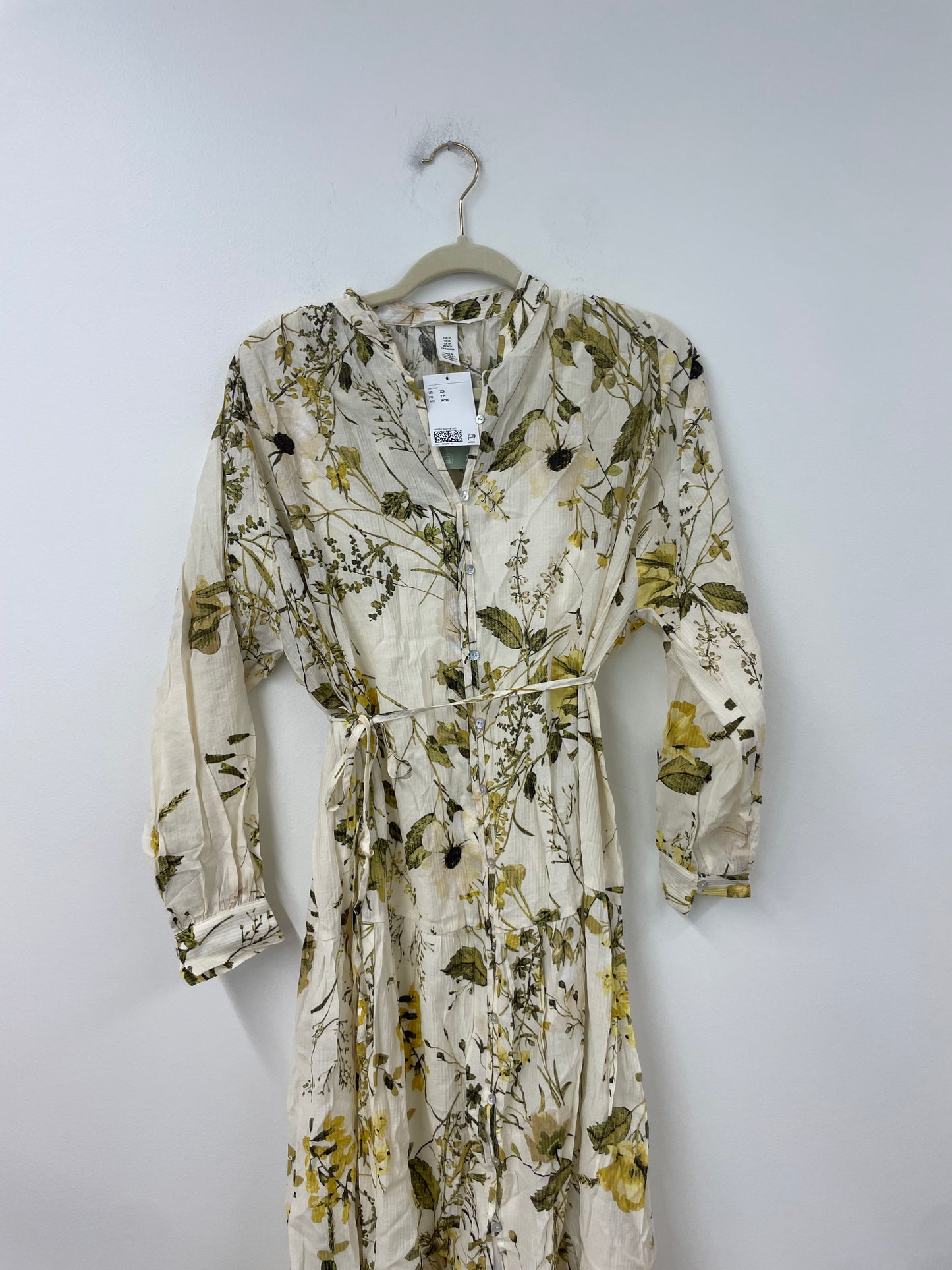 H&M long sleeve maxi dress Size XS / NWT