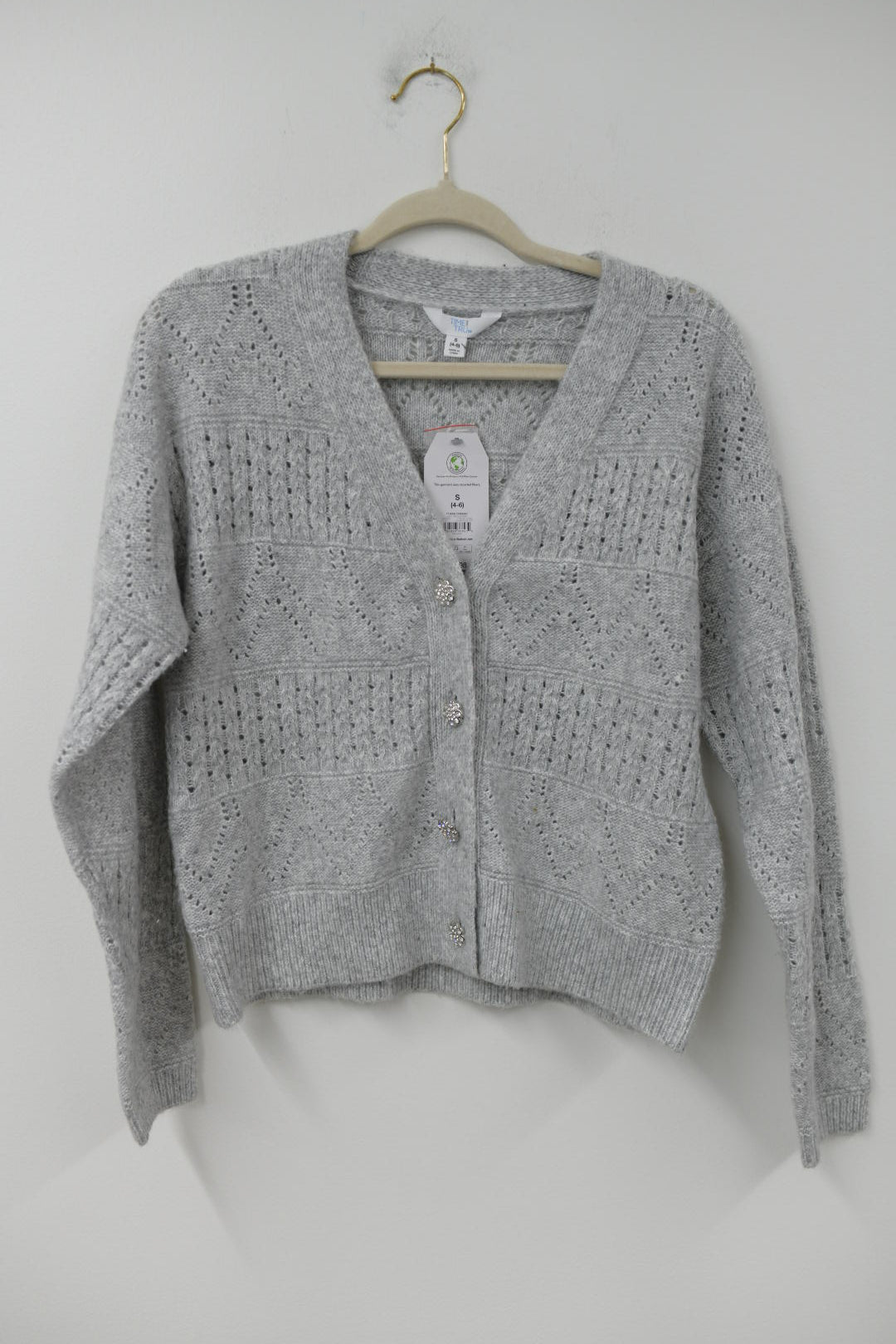 Time and Tru jewel cardigan Size S / NWT