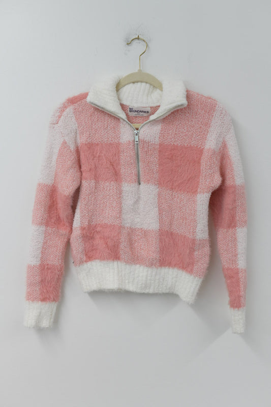 No Boundaries Half Zip Mock Neck Sweater Size S / EUC