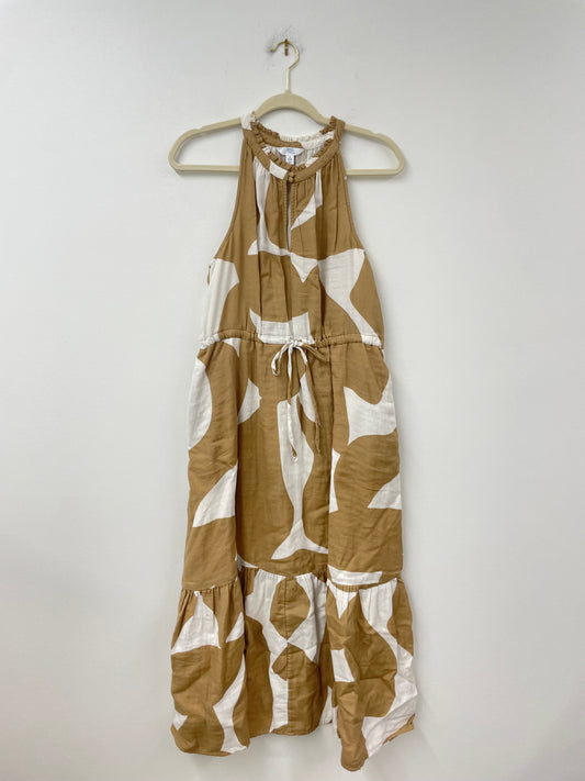 Time and Tru cotton double cloth tiered midi dress Size S / EUC