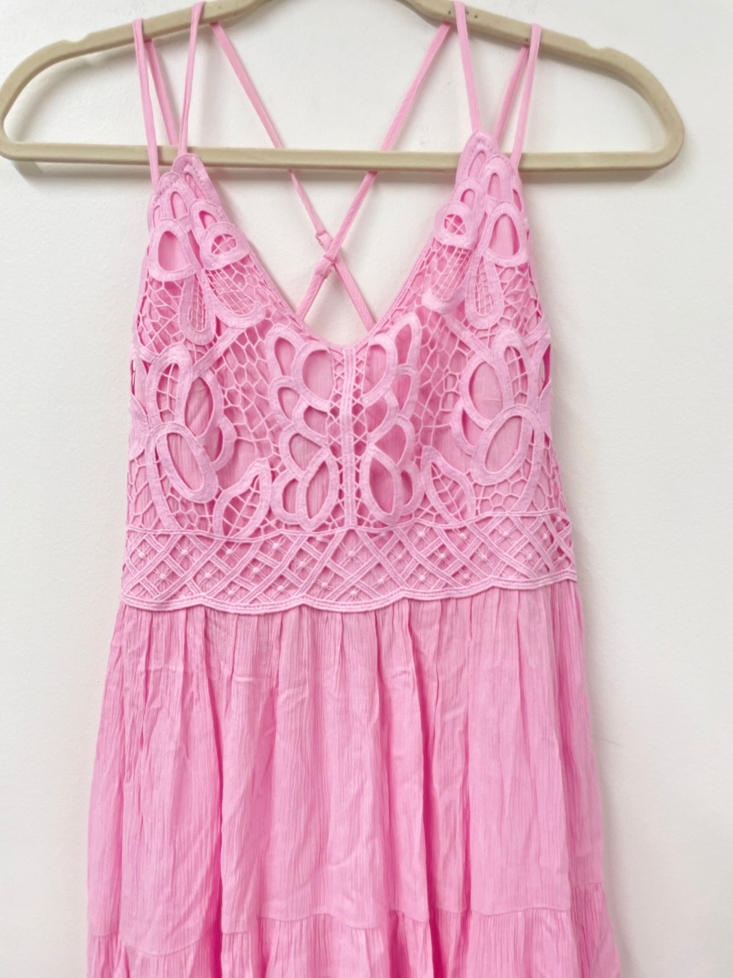Jessica Simpson crochet top maxi dress  Size S /NWT
