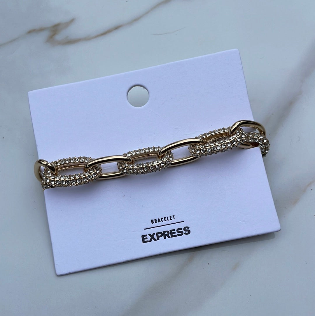 Express chain gold bracelet