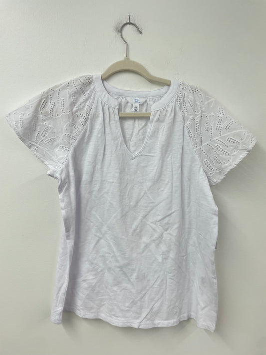 Time and Tru eyelet sleeve shirt Size S / EUC