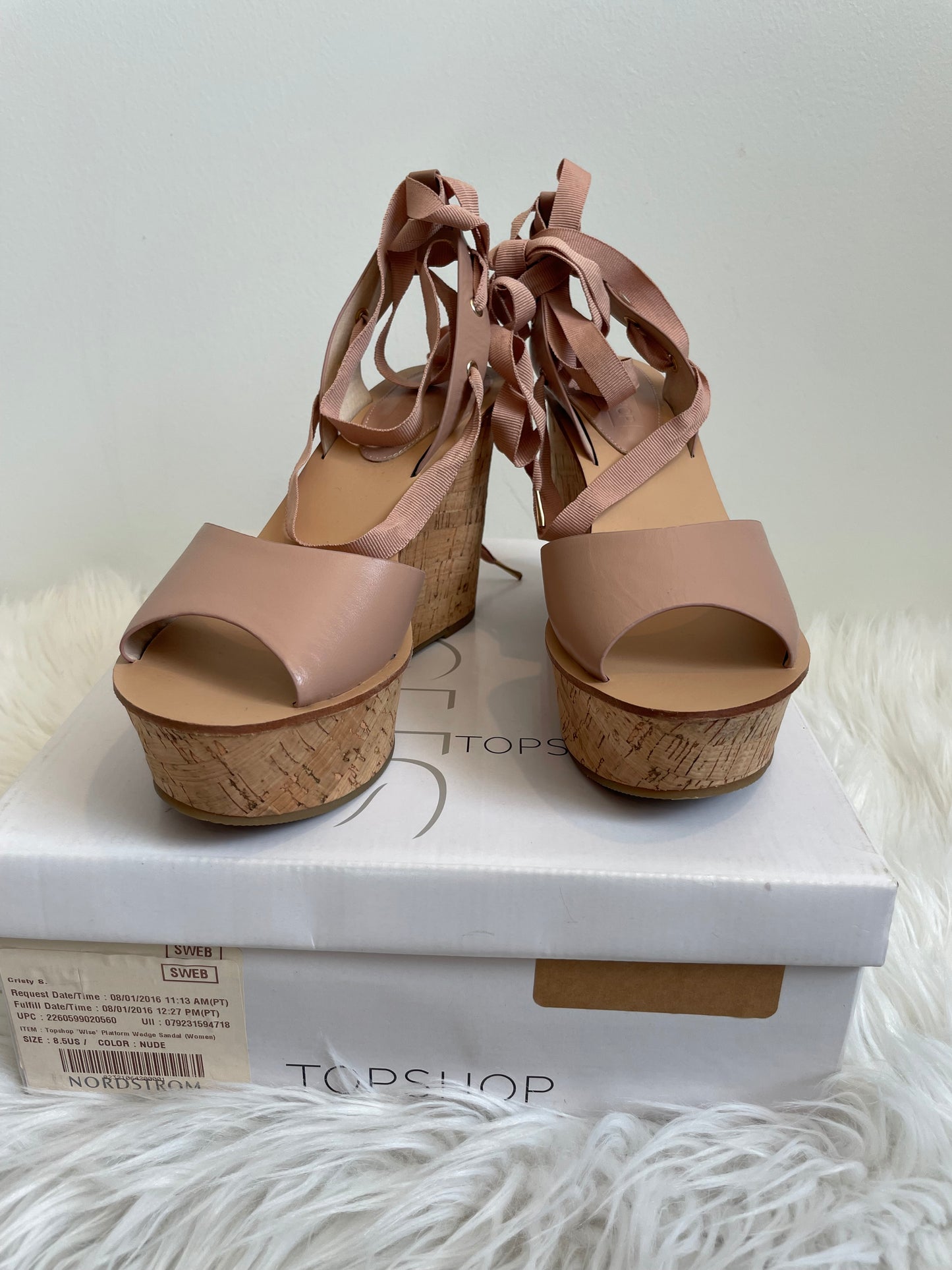 Top Shop wedges Size 8