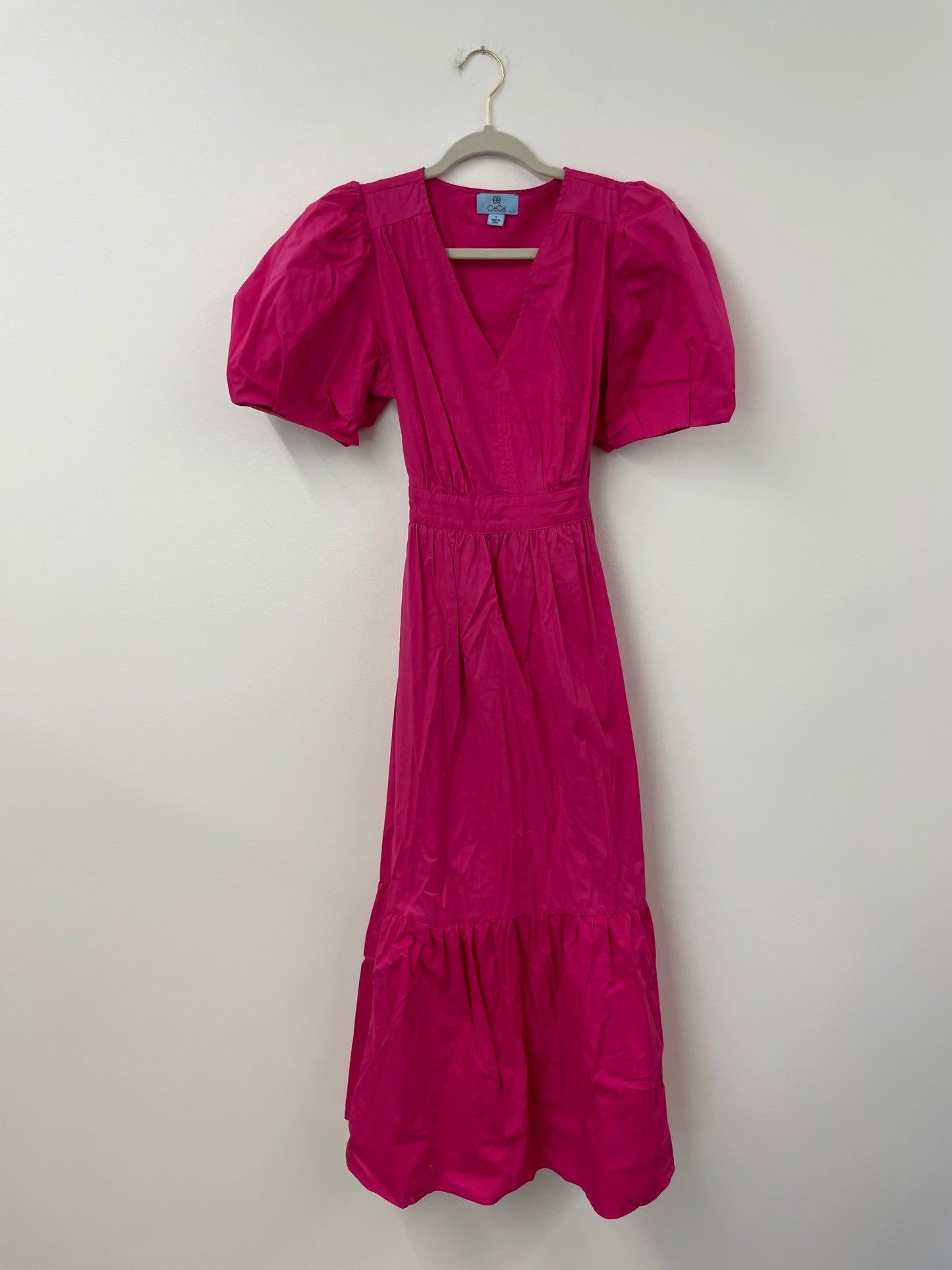 Cece short puffed sleeve Maxie dress Size S / EUC