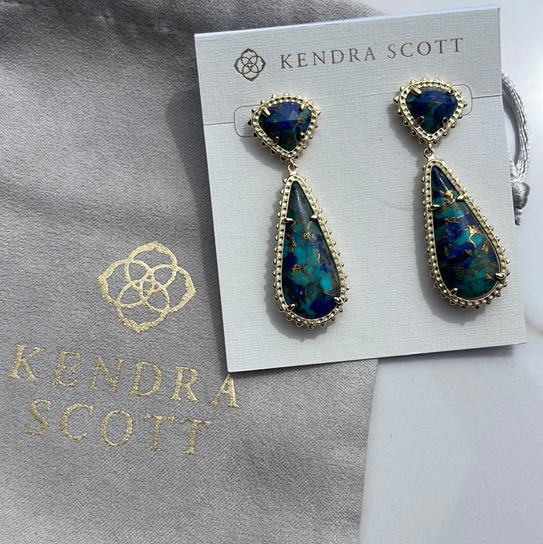 Kendra Scott Payton Drop Gold Earrings