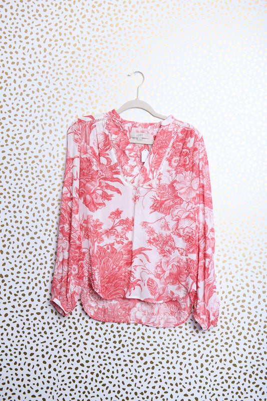 Loft long sleeve v neck blouse Size XS \ EUC